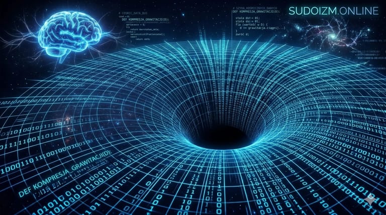 Gravity as data compression and brain as quantum network node — simulation evidence